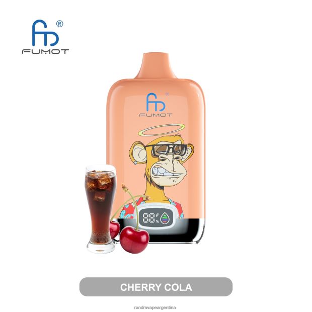Fumot Original RandM Digital Box Dispositivo de vapeo con pantalla de líquido y batería 12000 cola de cereza N8LB16 RandM Vape Review