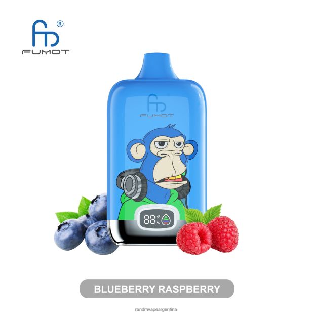 Fumot Original RandM Digital Box Dispositivo de vapeo con pantalla de líquido y batería 12000 frambuesa arándano N8LB4 RandM Vapes For Sale