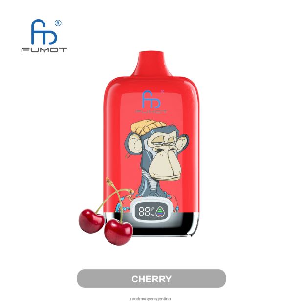Fumot Original RandM Digital Box Dispositivo de vapeo con pantalla de líquido y batería 12000 hielo de uva N8LB3 RandM Vape Buenos Aires