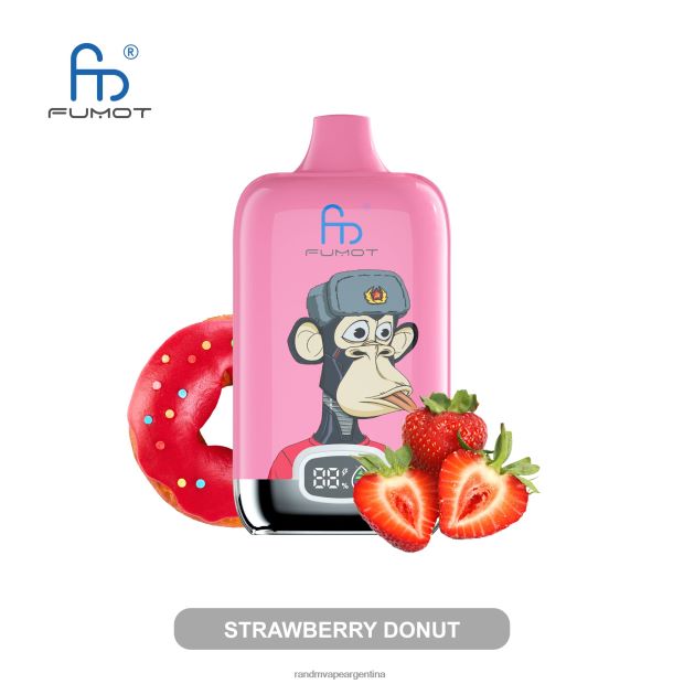 Fumot Original RandM Digital Box Dispositivo de vapeo con pantalla de líquido y batería 12000 hielo de uva N8LB3 RandM Vape Buenos Aires
