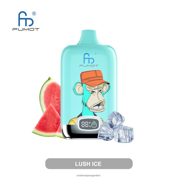 Fumot Original RandM Digital Box Dispositivo de vapeo con pantalla de líquido y batería 12000 hielo exuberante N8LB7 RandM Shop Discount
