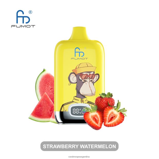 Fumot Original RandM Digital Box Dispositivo de vapeo con pantalla de líquido y batería 12000 limonada rosa N8LB11 RandM Vape Argentina