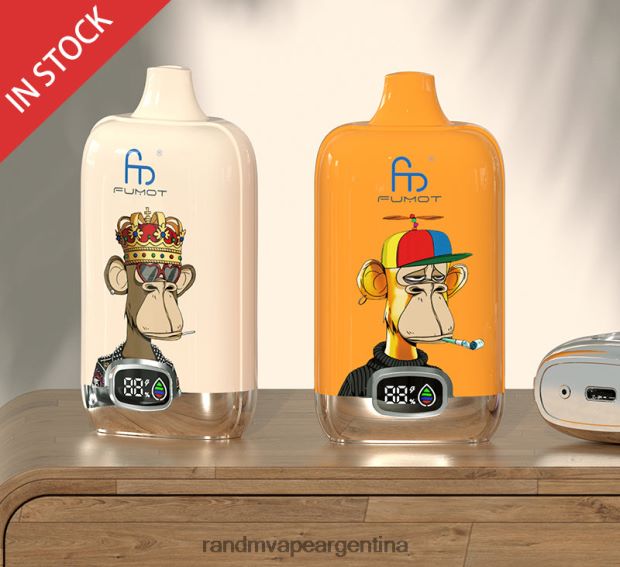 Fumot Original RandM Digital Box Dispositivo de vapeo con pantalla de líquido y batería 12000 mango en hielo N8LB12 RandM Tornado Argentina