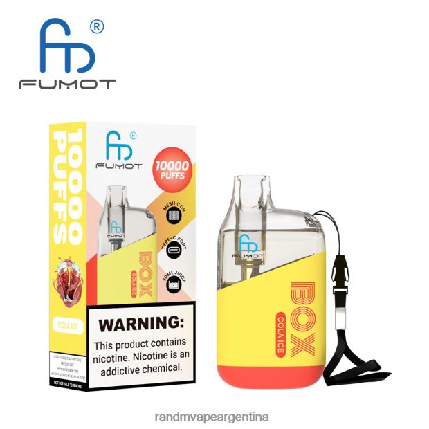Fumot Original RandM Tornado Box Dispositivo vapeador con control de flujo de aire 10000 1 ud. hielo de cola N8LB100 Fumot RandM Vape