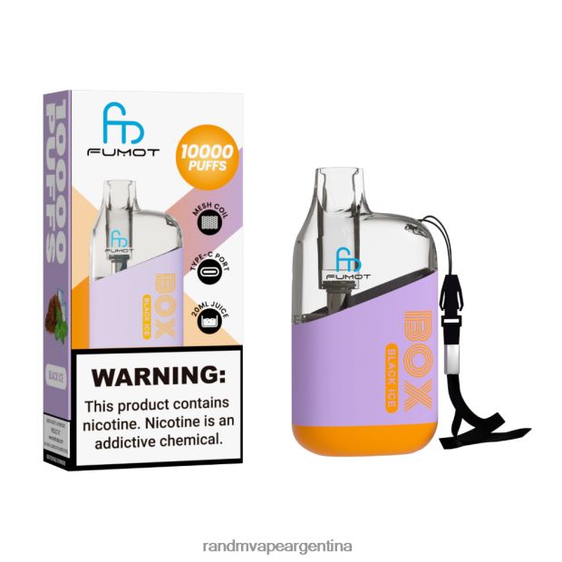Fumot Original RandM Tornado Box Dispositivo vapeador con control de flujo de aire 10000 1 ud. hielo negro N8LB99 RandM Tornado Sabores