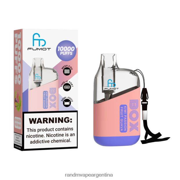 Fumot Original RandM Tornado Box Dispositivo vapeador con control de flujo de aire 10000 1 ud. kiwi maracuyá guayaba N8LB97 RandM Shop Discount