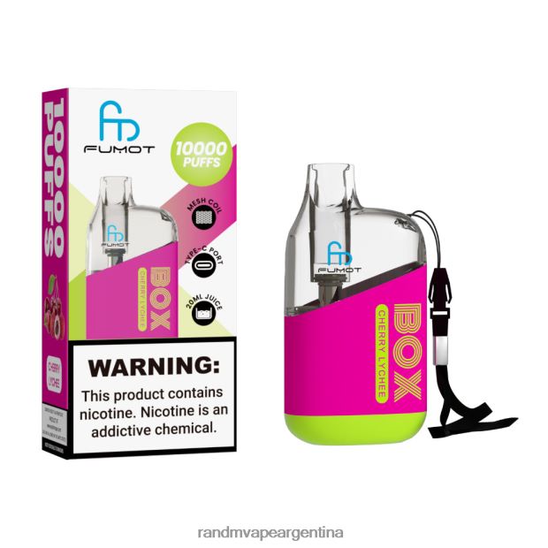 Fumot Original RandM Tornado Box Dispositivo vapeador con control de flujo de aire 10000 1 ud. lichi cereza N8LB98 RandM Tornado Online