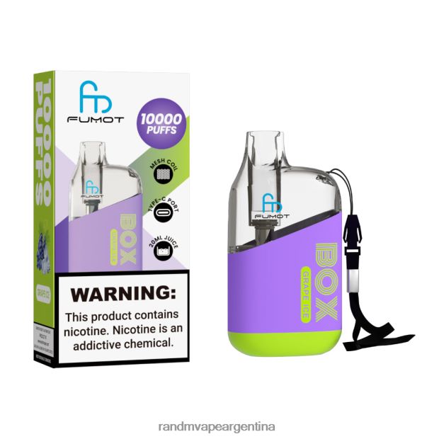 Fumot Original RandM Tornado Box Dispositivo vapeador con control de flujo de aire 10000 1 ud. mango durazno N8LB90 Fumot RandM Vape