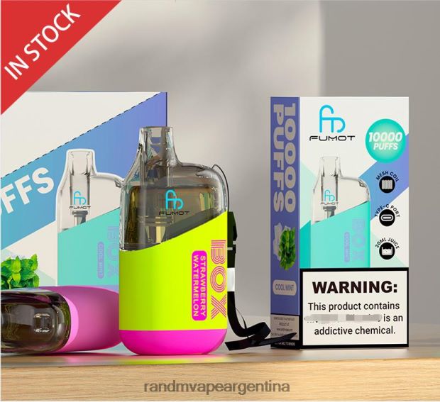 Fumot Original RandM Tornado Box Dispositivo vapeador con control de flujo de aire 10000 1 ud. sandia fresa N8LB93 RandM Vape Buenos Aires