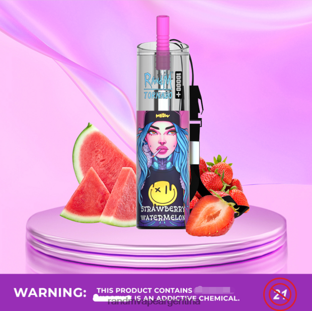RandM Tornado Dispositivo vapeador con control de flujo de aire 10000 plus 1 ud. hielo de uva N8LB76 RandM Vape Review