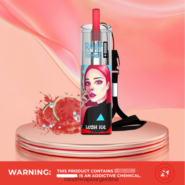 RandM Tornado Dispositivo vapeador con control de flujo de aire 10000 plus 1 ud. hielo exuberante N8LB73 RandM Vape Buenos Aires