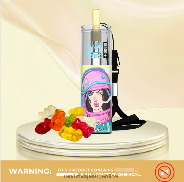RandM Tornado Dispositivo vapeador con control de flujo de aire 10000 plus 1 ud. osito de goma N8LB74 RandM Vapes For Sale