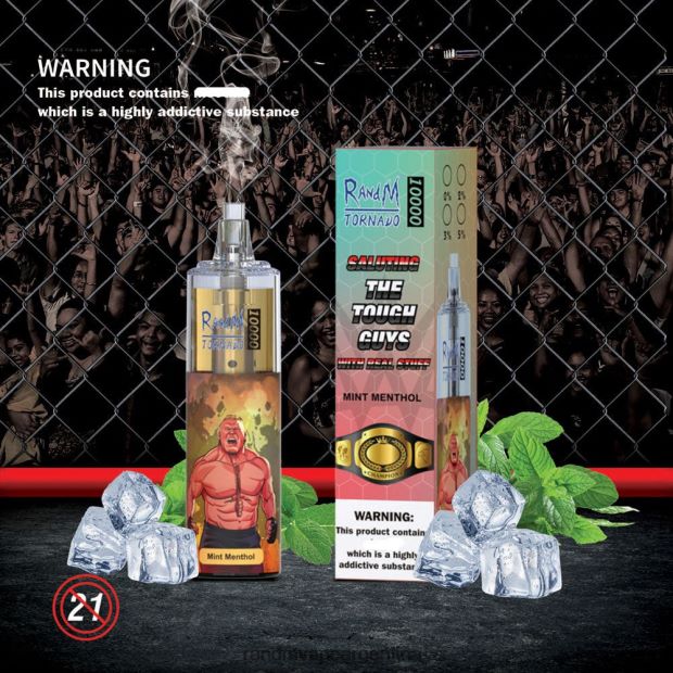 RandM Tornado Dispositivo vapeador con control de flujo de aire 10000 1 ud. mentol de menta N8LB110 Fumot RandM Vape
