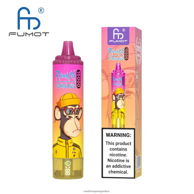 Fumot RandM Tornado Dispositivo vape 15000 con batería y pantalla ejuice versión 1 hielo de uva N8LB27 RandM Shop Discount