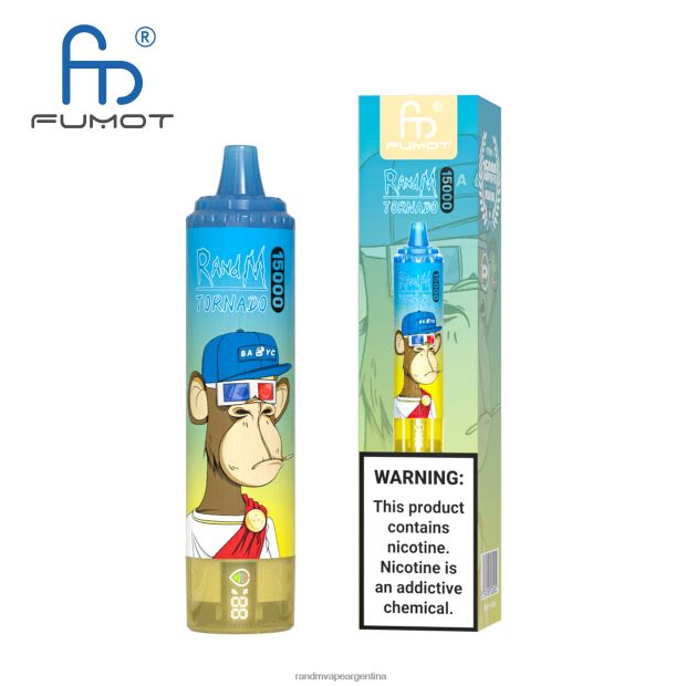 Fumot RandM Tornado Dispositivo vape 15000 con batería y pantalla ejuice versión 1 hielo de uva N8LB27 RandM Shop Discount