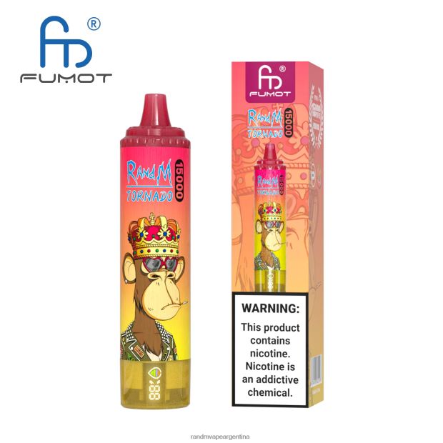 Fumot RandM Tornado Dispositivo vape 15000 con batería y pantalla ejuice versión 1 hielo de uva N8LB27 RandM Shop Discount