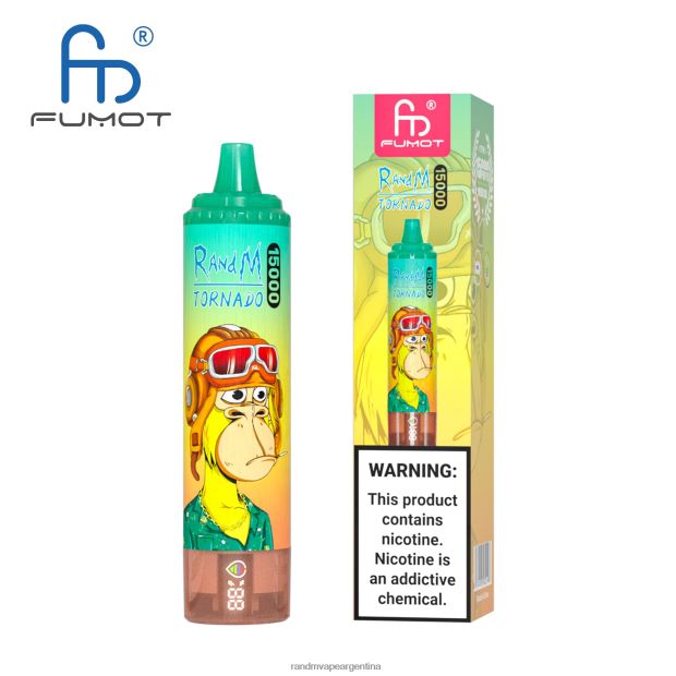 Fumot RandM Tornado Dispositivo vape 15000 con batería y pantalla ejuice versión 1 hielo de uva N8LB27 RandM Shop Discount