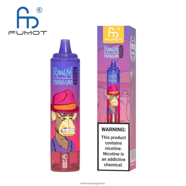 Fumot RandM Tornado Dispositivo vape 15000 con batería y pantalla ejuice versión 1 hielo de uva N8LB27 RandM Shop Discount