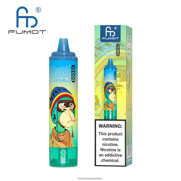 Fumot RandM Tornado Dispositivo vape 15000 con batería y pantalla ejuice versión 1 hielo de uva N8LB27 RandM Shop Discount