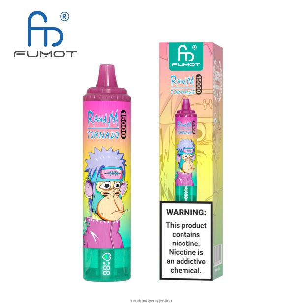Fumot RandM Tornado Dispositivo vape 15000 con batería y pantalla ejuice versión 1 hielo de uva N8LB27 RandM Shop Discount