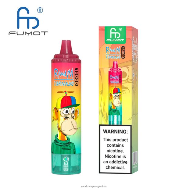 Fumot RandM Tornado Dispositivo vape 15000 con batería y pantalla ejuice versión 1 hielo de uva N8LB27 RandM Shop Discount