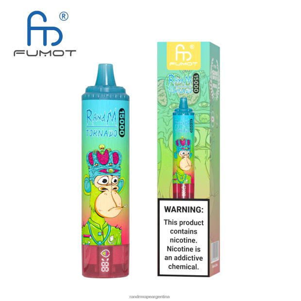 Fumot RandM Tornado Dispositivo vape 15000 con batería y pantalla ejuice versión 1 hielo de uva N8LB27 RandM Shop Discount