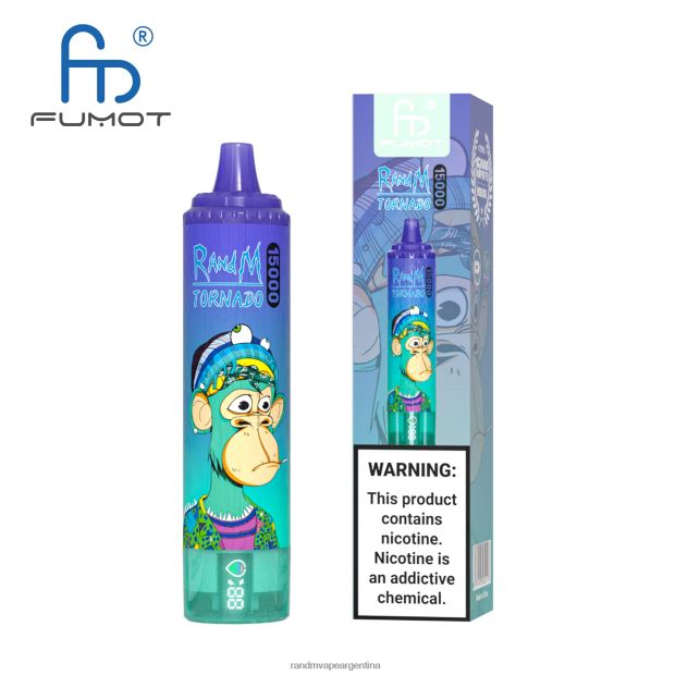 Fumot RandM Tornado Dispositivo vape 15000 con batería y pantalla ejuice versión 1 hielo de uva N8LB27 RandM Shop Discount