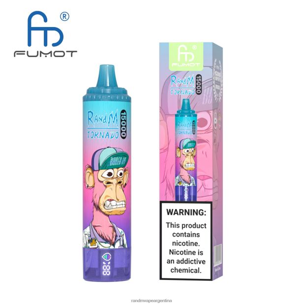 Fumot RandM Tornado Dispositivo vape 15000 con batería y pantalla ejuice versión 1 hielo de uva N8LB27 RandM Shop Discount
