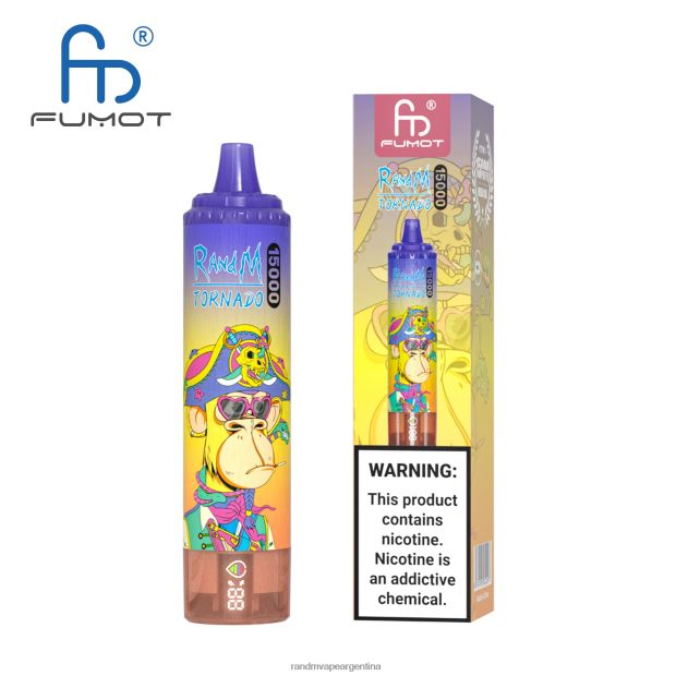 Fumot RandM Tornado Dispositivo vape 15000 con batería y pantalla ejuice versión 1 hielo de uva N8LB27 RandM Shop Discount