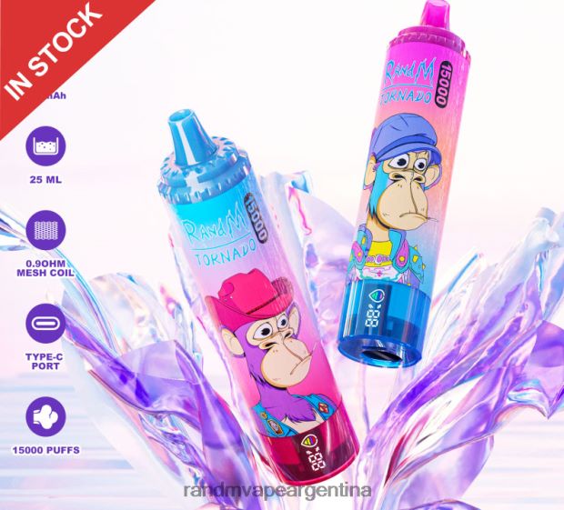Fumot RandM Tornado Dispositivo vape 15000 con batería y pantalla ejuice versión 1 vimto N8LB26 RandM Vape Review