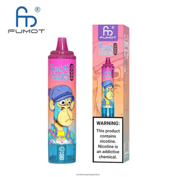Fumot RandM Tornado Dispositivo vape 15000 con batería y pantalla ejuice versión 1 vimto N8LB26 RandM Vape Review