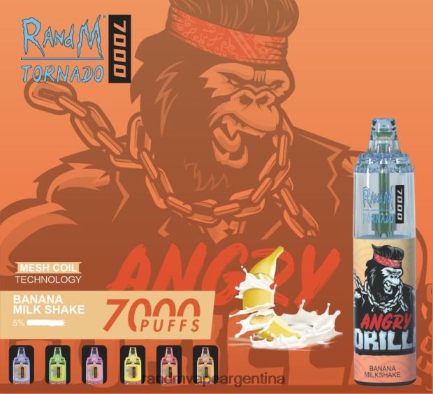 RandM Tornado Dispositivo vapeador con control de flujo de aire 7000 1 ud. bayas mixtas N8LB176 RandM Vape Review
