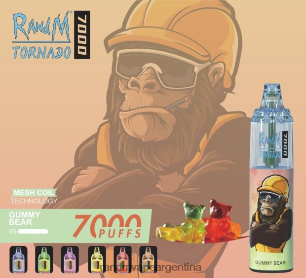 RandM Tornado Dispositivo vapeador con control de flujo de aire 7000 1 ud. bayas mixtas N8LB176 RandM Vape Review