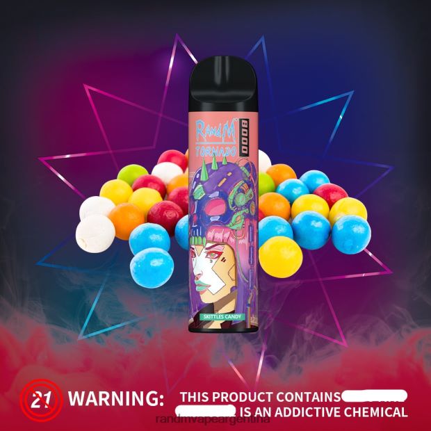 RandM Tornado Dispositivo vapeador con control de flujo de aire 8000 1 ud. dulces de bolos N8LB242 RandM Tornado Argentina