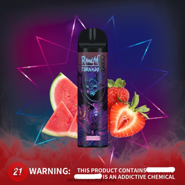 RandM Tornado Dispositivo vapeador con control de flujo de aire 8000 1 ud. naranja uva N8LB243 RandM Vape Buenos Aires