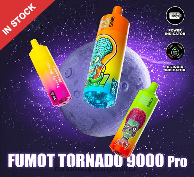 Fumot RandM Tornado Dispositivo vape 9000 pro con batería y pantalla ejuice versión 2 sandía brazz hielo N8LB213 RandM Vape Buenos Aires