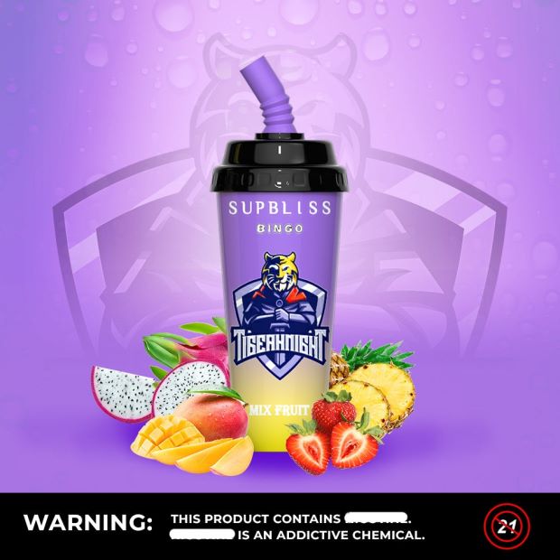 RandM Supbliss Bingo Dispositivo de vapeo 8000 1 ud. Fruta mezclada N8LB258 RandM Tornado Online