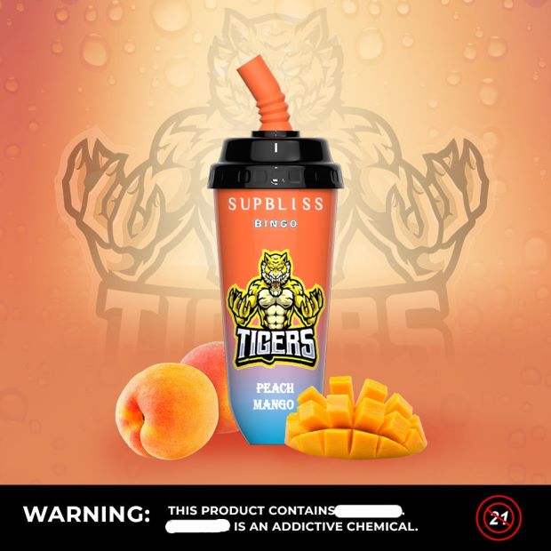 RandM Supbliss Bingo Dispositivo de vapeo 8000 1 ud. mango fresa N8LB259 RandM Tornado Sabores