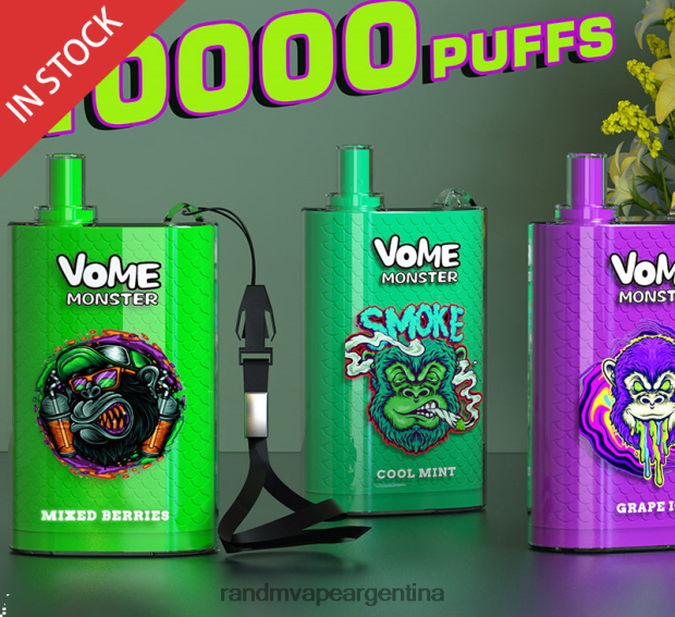 RandM Vome Monster Dispositivo vape pod con control de flujo de aire 10000 1 pieza hielo exuberante N8LB277 RandM Shop Discount