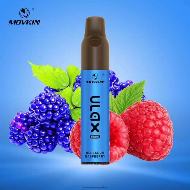 RandM Movkin Ulax Dispositivo de vapeo desechable recargable 6800 (bobina de cerámica) frambuesa agridulce N8LB68 RandM Tornado Online