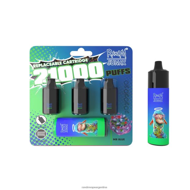 RandM Sunax Dispositivo de vapeo reemplazable con cápsula de control de flujo de aire 21000 1 ud. algodón de azúcar N8LB273 RandM Vape Buenos Aires