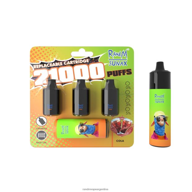 RandM Sunax Dispositivo de vapeo reemplazable con cápsula de control de flujo de aire 21000 1 ud. algodón de azúcar N8LB273 RandM Vape Buenos Aires