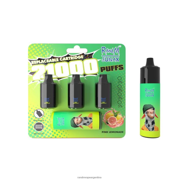 RandM Sunax Dispositivo de vapeo reemplazable con cápsula de control de flujo de aire 21000 1 ud. algodón de azúcar N8LB273 RandM Vape Buenos Aires