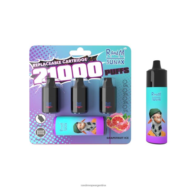 RandM Sunax Dispositivo de vapeo reemplazable con cápsula de control de flujo de aire 21000 1 ud. algodón de azúcar N8LB273 RandM Vape Buenos Aires
