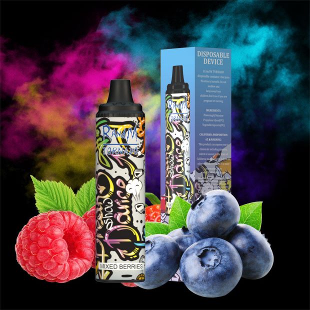 RandM Tornado Dispositivo vape pod con control de flujo de aire 6000 1 pieza bayas mixtas N8LB291 RandM Vape Argentina