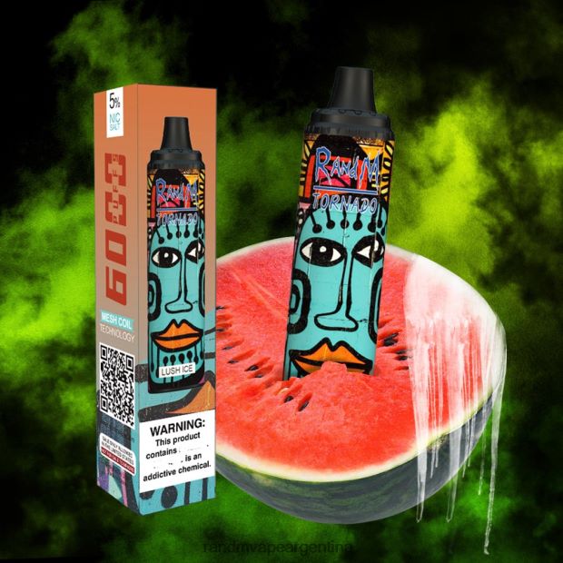 RandM Tornado Dispositivo vape pod con control de flujo de aire 6000 1 pieza hielo exuberante N8LB290 Fumot RandM Vape
