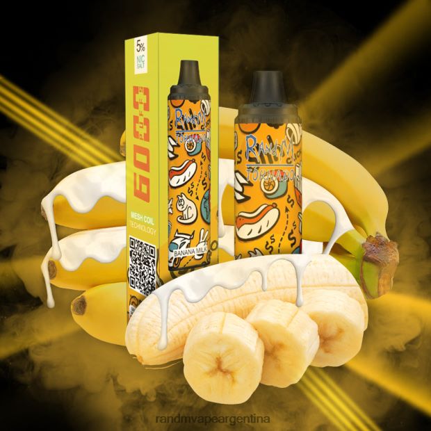 RandM Tornado Dispositivo vape pod con control de flujo de aire 6000 1 pieza la leche de plátano N8LB288 RandM Tornado Online