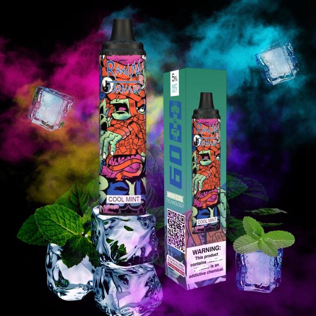 RandM Tornado Dispositivo vape pod con control de flujo de aire 6000 1 pieza menta fresca N8LB282 RandM Tornado Argentina