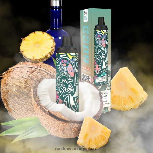 RandM Tornado Dispositivo vape pod con control de flujo de aire 6000 1 pieza ron piña colada N8LB280 Fumot RandM Vape