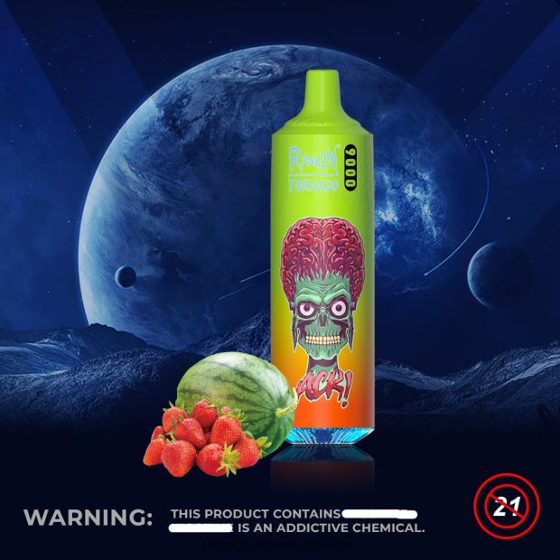 RandM Tornado Dispositivo vape pod 9000 1 pieza versión 1 sandia fresa N8LB128 RandM Tornado Online